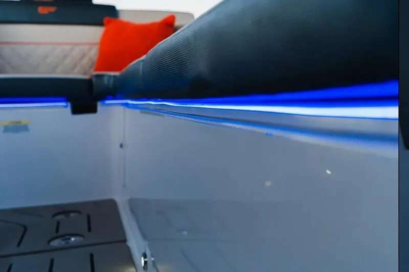 Slide: The Image of Interior of 2026 Granfort 300 GTS with drinks and modern design elements. - 15