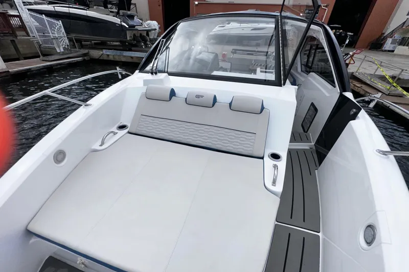 Slide: The Image of Interior of 2026 Granfort 37 GTX yacht, featuring modern design and spacious layout. - 30