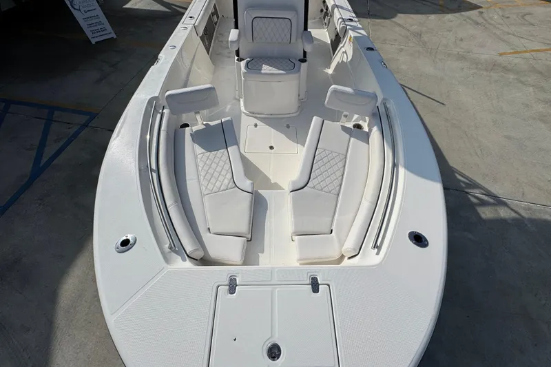 Slide: The Image of 2026 Sea Born LX24 Center Console boat with spacious seating and modern design. - 21