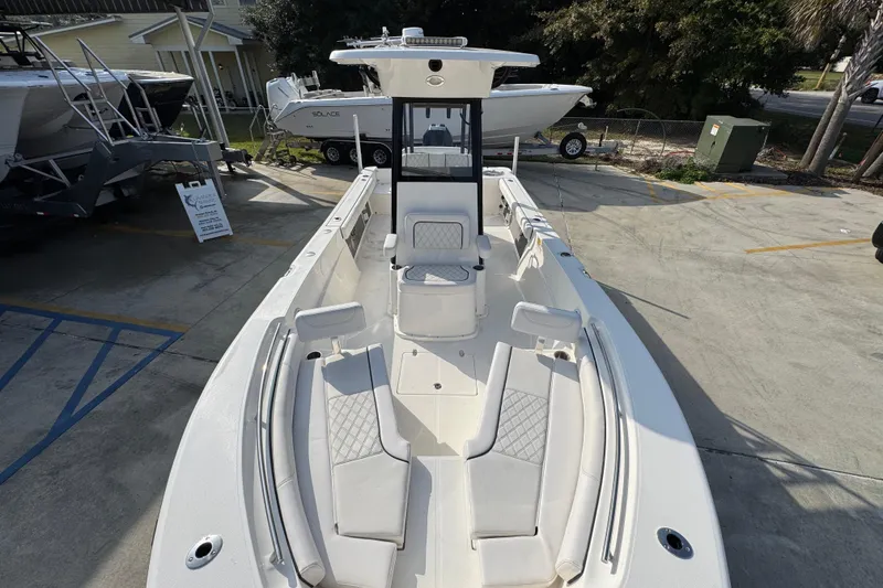 Slide: The Image of 2026 Sea Born LX24 Center Console boat with spacious seating and modern design. - 22