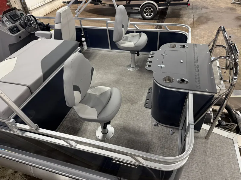 Slide: The Image of Tahoe Sport 2385 Rear Fish Tritoon & Honda 4-Stroke EFI 2026 - 4