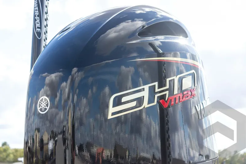 Slide: The Image of 2026 G3 Sportsman 1910 SE with Yamaha SHO VMAX engine, reflecting sky. - 23