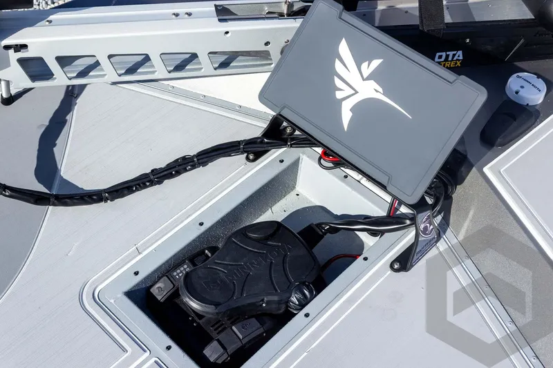 Slide: The Image of 2026 G3 Sportsman 1910 SE boat deck with advanced control panel and wiring. - 33