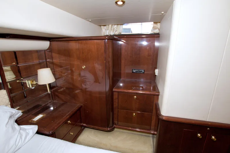 Slide: The Image of Luxurious wood interior of 2005 Neptunus 62 Flybridge yacht cabin. - 83