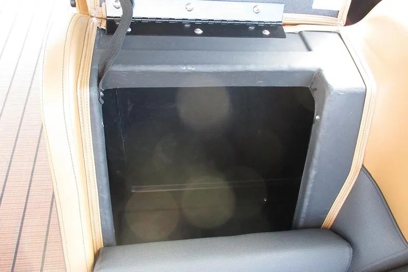 Slide: The Image of Storage compartment in 2026 Bentley Pontoons Elite 223 Admiral boat. - 25