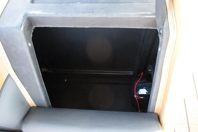 Slide: The Image of Storage compartment in 2026 Bentley Pontoons Elite 223 Admiral boat. - 30