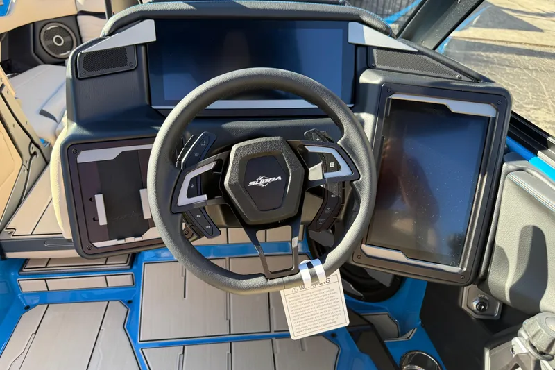 Slide: The Image of 2026 Supra SL 550 dashboard with steering wheel and digital displays. - 40