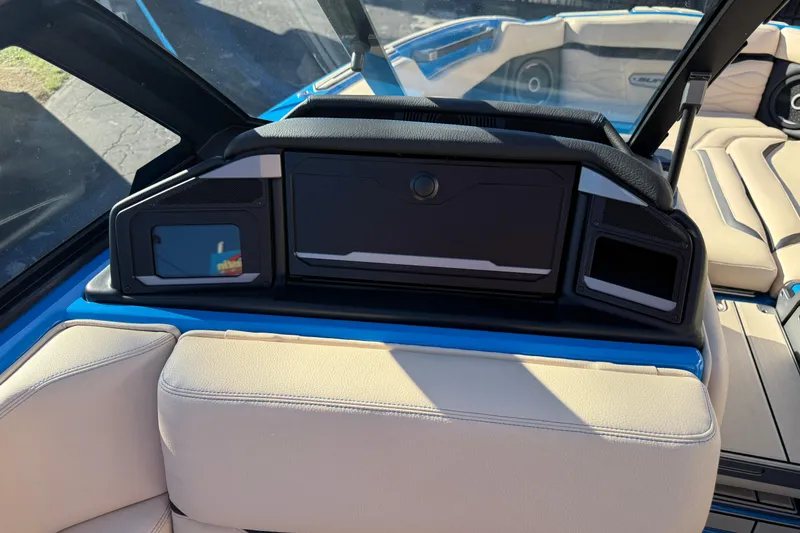 Slide: The Image of 2026 Supra SL 550 interior with beige seating and modern dashboard design. - 45