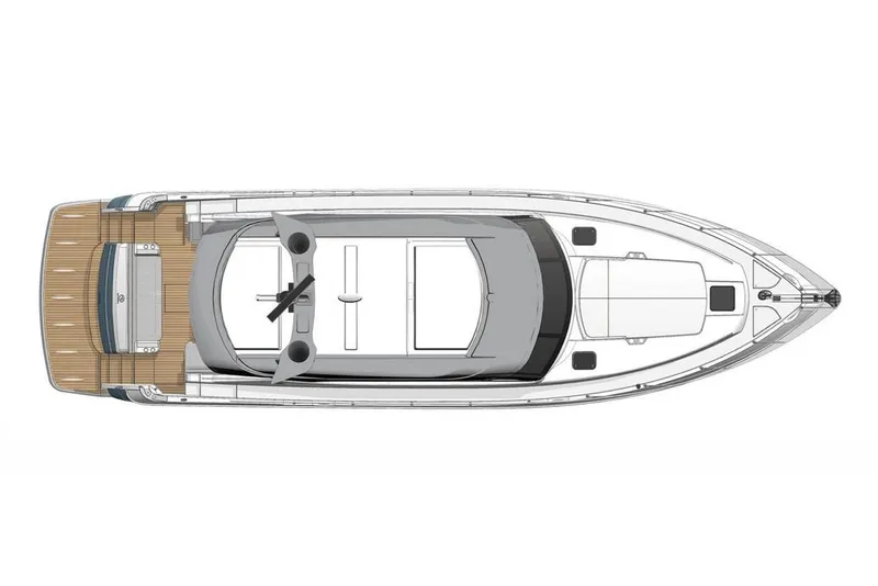 Slide: The Image of Manufacturer Provided Image: Top view of 2023 Riviera 5400 Sport Yacht layout. - 17