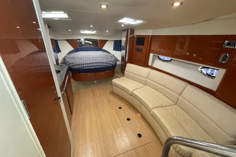 Slide: The Image of Luxurious interior of 2011 Formula 34 Performance Cruiser with spacious seating and modern amenities. - 22