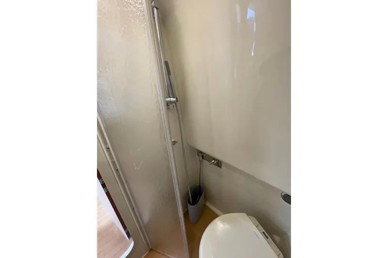 Slide: The Image of Bathroom interior of 2011 Formula 34 Performance Cruiser with shower and toilet. - 42