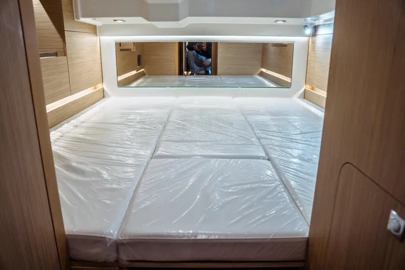 Slide: The Image of Interior cabin view of 2025 Jeanneau Leader 10.5 WA Series 2 boat. - 35