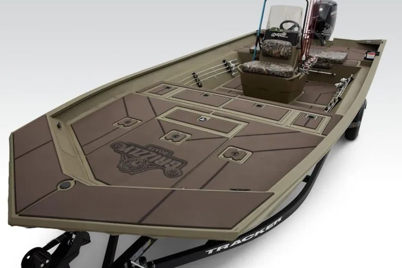 Slide: The Image of 2026 Tracker Grizzly 2072 Center Console boat with spacious deck and center console. - 12