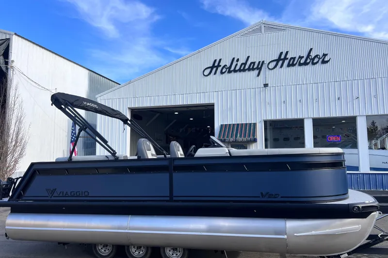 The Image of 2026 Viaggio V 20U pontoon boat at Holiday Harbor dealership. - 0