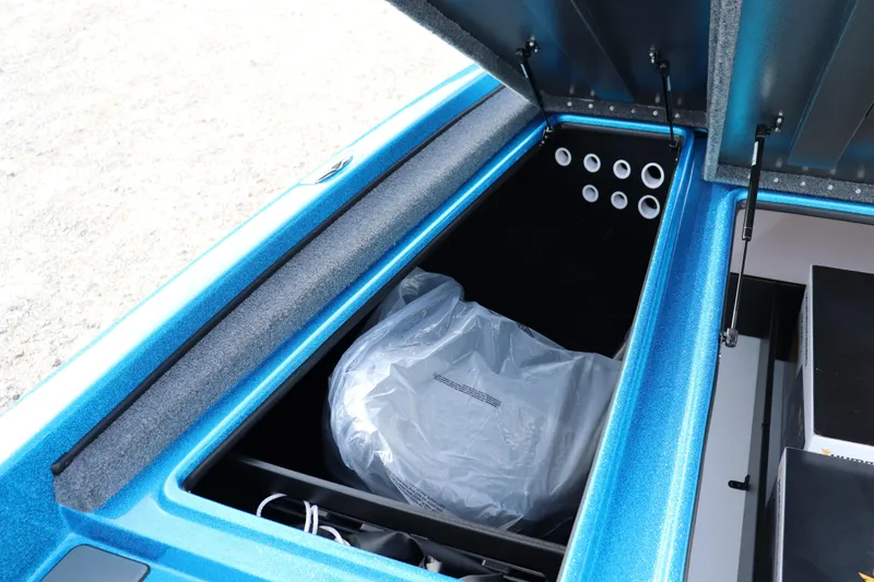 Slide: The Image of Open storage compartment of 2026 Falcon Boats F205, showcasing interior features and design. - 4