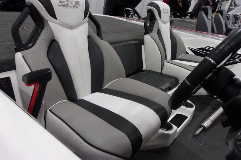 Slide: The Image of 2020 Skeeter FXR21 Limited boat interior with sleek, modern seating design. - 7