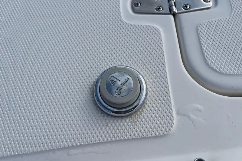 Slide: The Image of Fuel cap on a 2021 Boston Whaler 240 Vantage boat. - 27