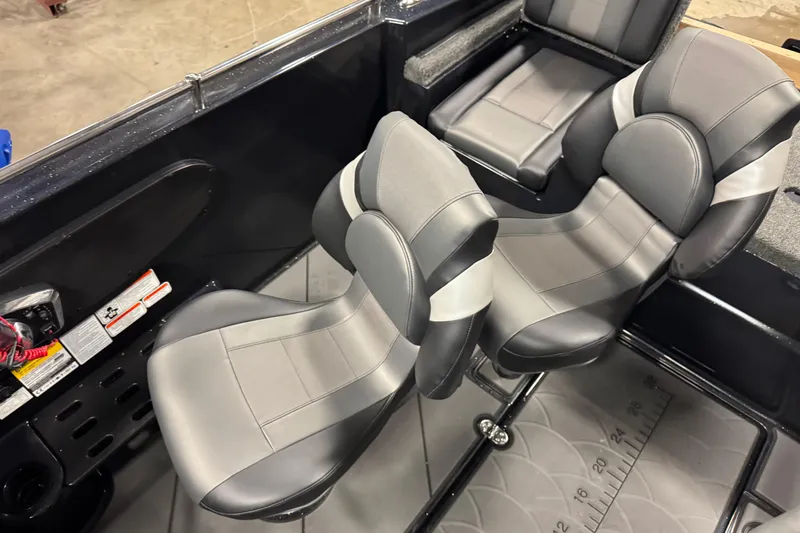 Slide: The Image of 2026 Nitro ZV19 Sport boat interior with sleek, modern seating design. - 12