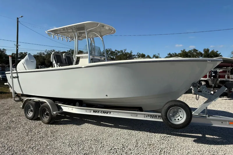 The Image of 2025 May-Craft 245 Offshore CC boat on trailer, includes GPS and freight. - 0