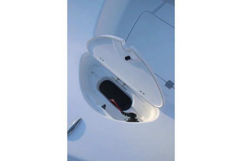 Slide: The Image of Open storage compartment on 2026 Tidewater 180 CC Adventure boat. - 5