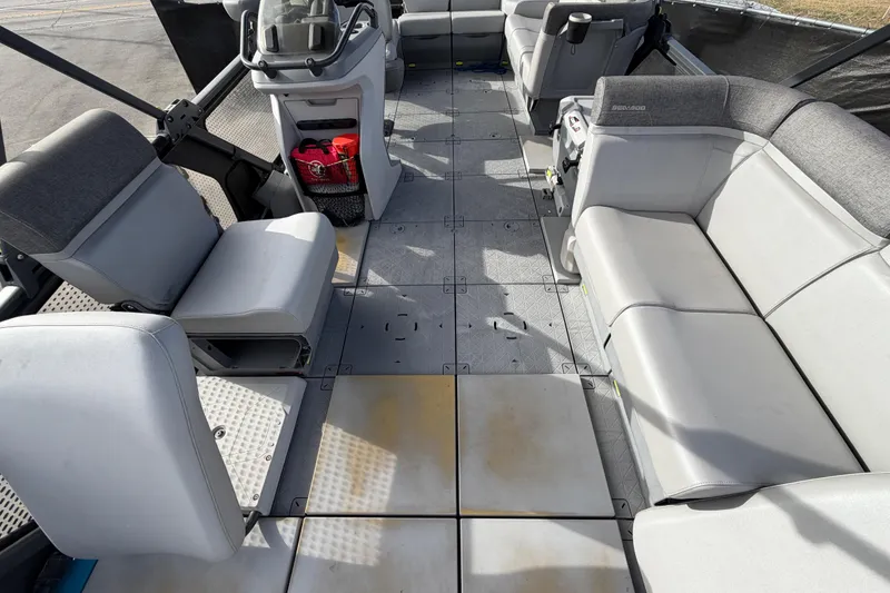 Slide: The Image of Open storage compartment on 2022 Sea-Doo Switch Sport 21 watercraft. - 37