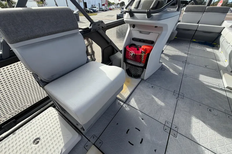 Slide: The Image of 2022 Sea-Doo Switch Sport 21 interior with spacious seating and modern design. - 40