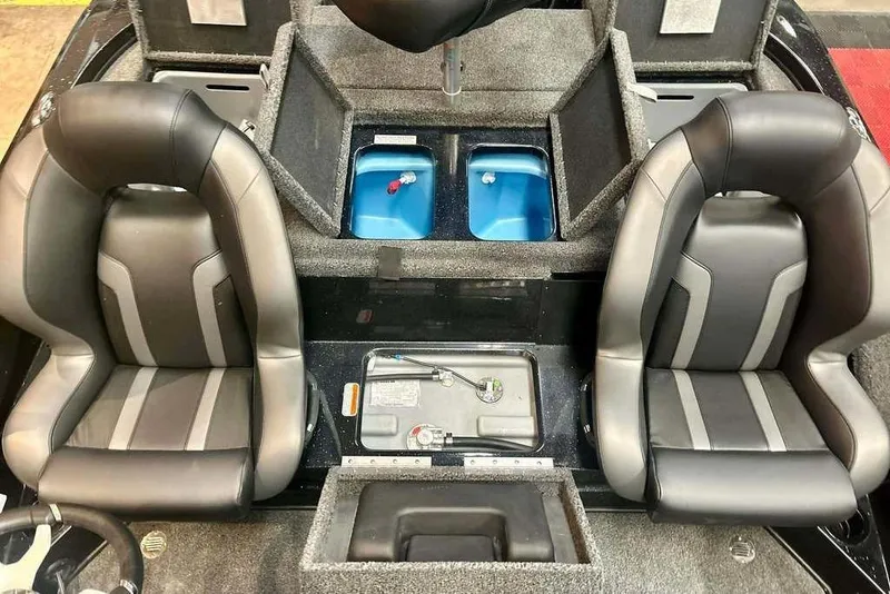 Slide: The Image of Interior of 2026 Nitro Z18 Pro boat with dual seats and storage compartments. - 10