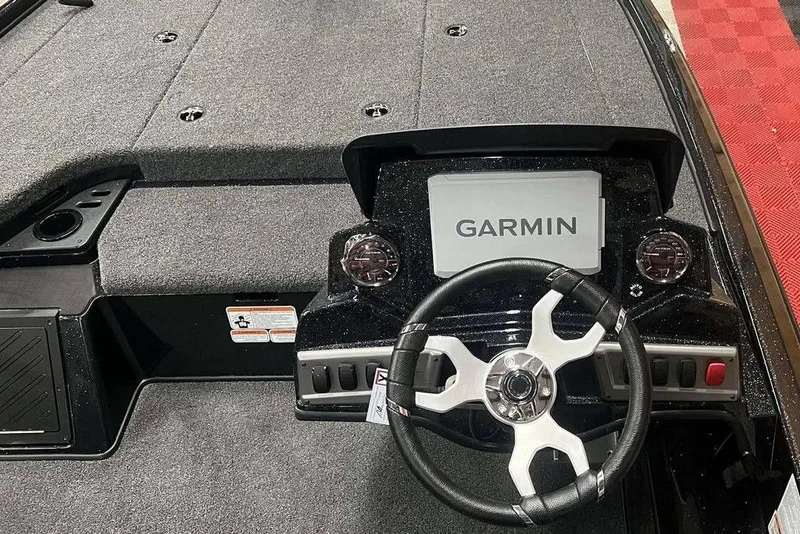 Slide: The Image of Steering console of 2026 Nitro Z18 Pro boat with Garmin display. - 8
