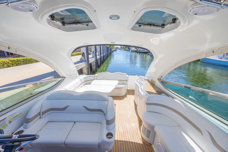 Slide: The Image of Luxurious interior of 2013 Formula 400 Super Sport yacht with waterfront view. - 24