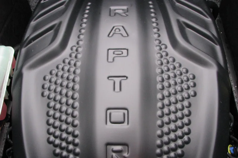 Slide: The Image of Close-up of a 2026 MB B52-23 Classic LIMITED engine cover with "RAPTOR" text. - 16