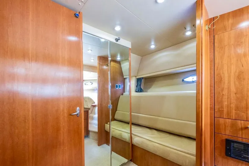 Slide: The Image of Luxurious bathroom in 2004 Meridian 490 Pilothouse yacht with shower and vanity. - 45