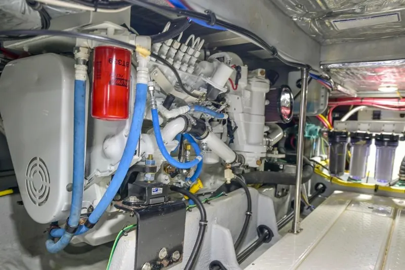 Slide: The Image of US Watermaker system in 2004 Meridian 490 Pilothouse yacht engine room. - 56