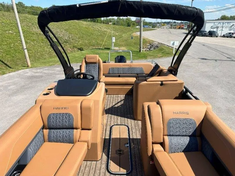 Slide: The Image of Interior of Harris Solstice 230 SL pontoon boat, model year 2026. - 25