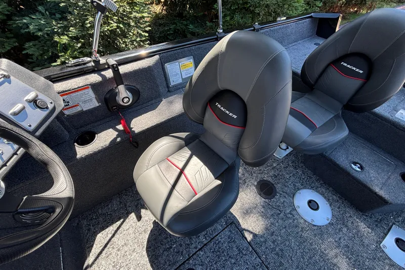 Slide: The Image of 2026 Tracker Pro Guide V-175 WT boat interior with comfortable seating and modern design. - 41