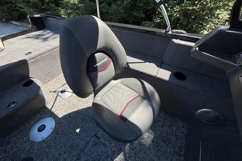 Slide: The Image of 2026 Tracker Pro Guide V-175 WT boat seat with sleek design and comfortable upholstery. - 35