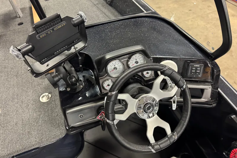 Slide: The Image of Steering console of 2026 Nitro ZV21 Pro boat with gauges and controls. - 23