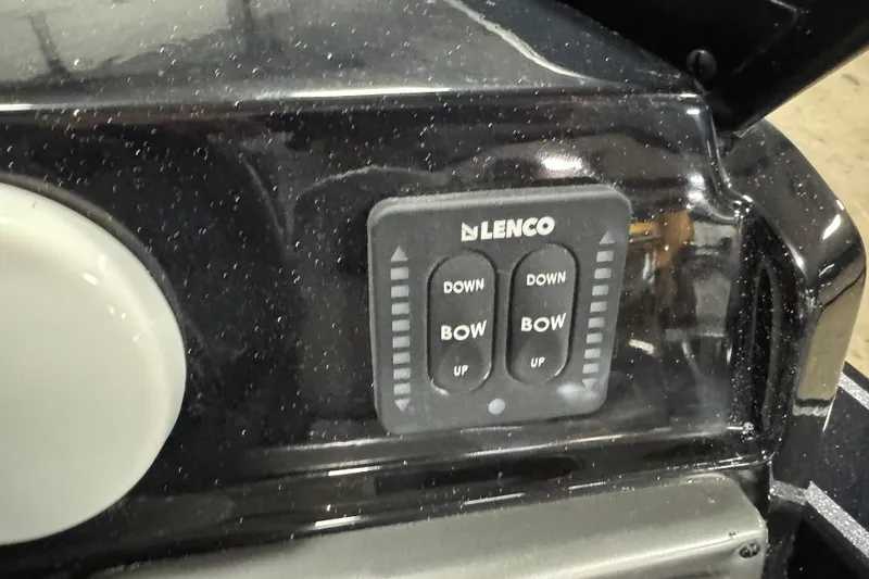 Slide: The Image of Lenco control panel on 2026 Nitro ZV21 Pro boat dashboard. - 24