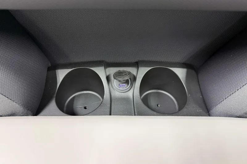 Slide: The Image of 2026 Sylvan L3 SLZ interior cup holders and USB port detail. - 5