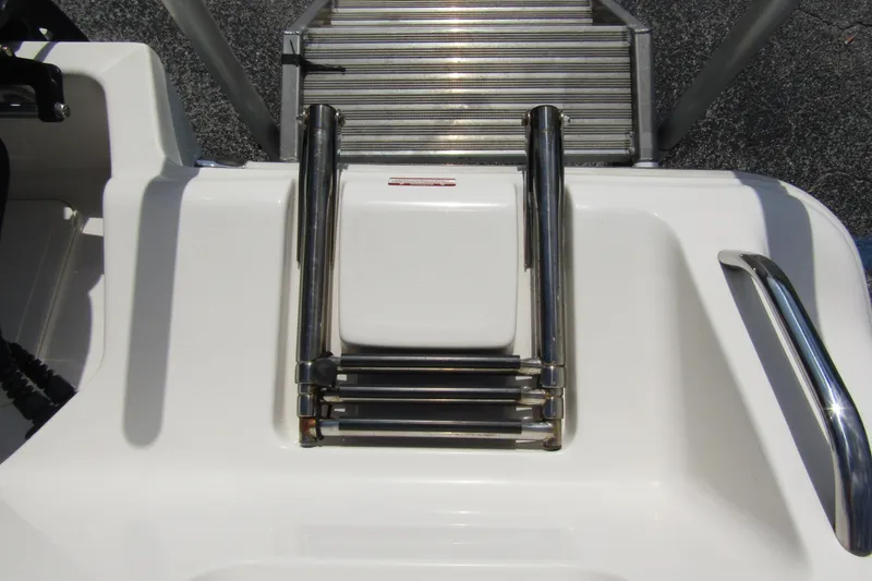 Slide: The Image of 2022 Key West 219 FS boat ladder and platform detail. - 37