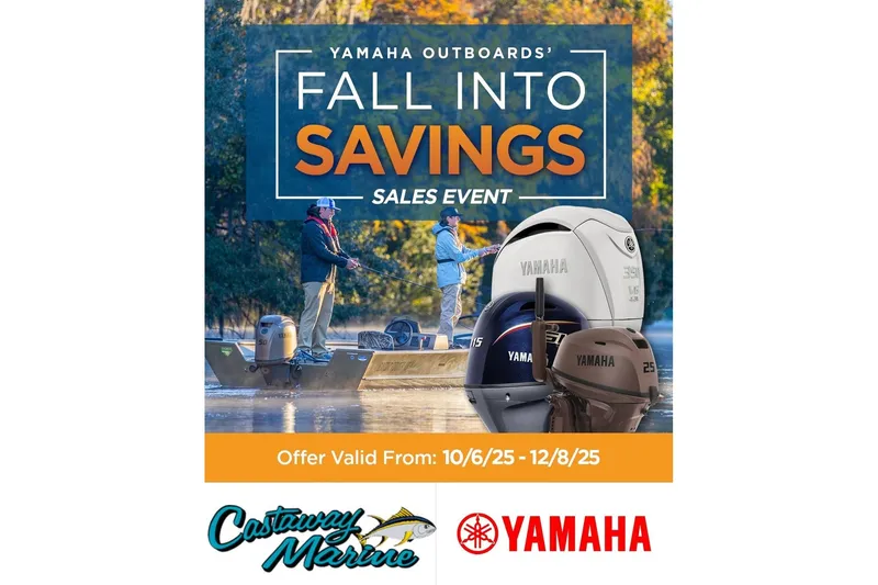 Slide: The Image of Yamaha Outboards sales event flyer offering coverage protection and dealer credit incentives. - 1
