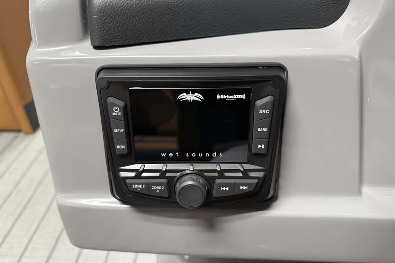 Slide: The Image of 2026 Sylvan L3 CLZ DH audio system with Wet Sounds display and controls. - 13