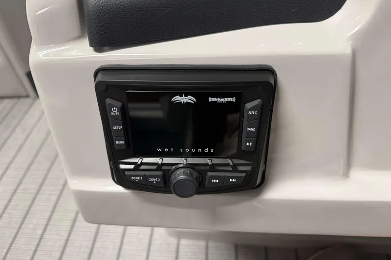 Slide: The Image of 2026 Sylvan L3 CLZ DH audio system with Wet Sounds display and controls. - 12