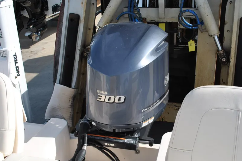 Slide: The Image of Garmin navigation display on 2021 Grady-White 251 Coastal Explorer boat dashboard. - 39