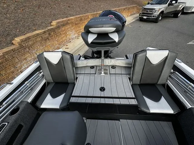 Slide: The Image of 2024 Vexus ADX190 boat interior with sleek seating and modern design. - 15