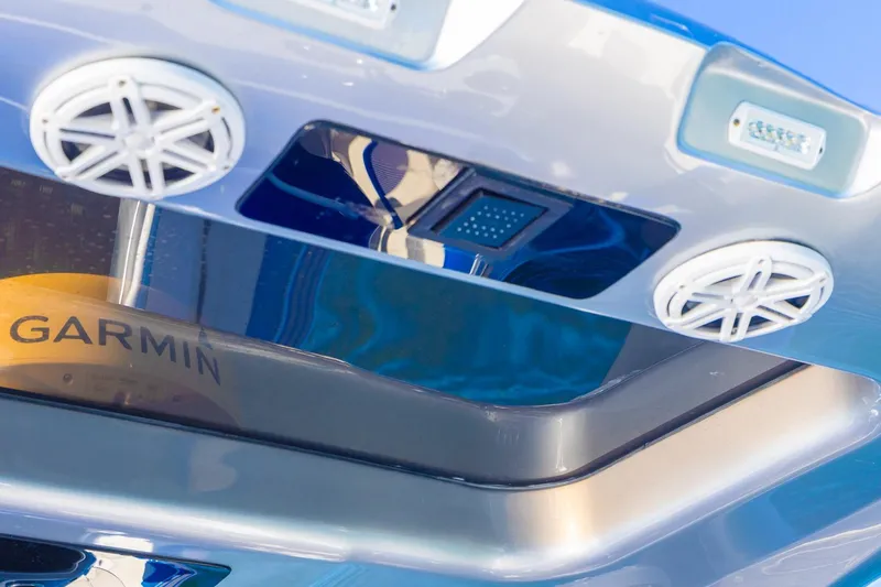 Slide: The Image of 2019 Deep Impact 399 Sport boat with Garmin electronics and speakers. - 35