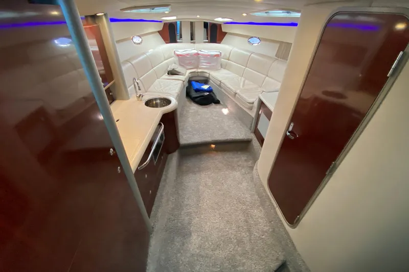 Slide: The Image of Luxurious interior of a 2006 Formula 400 Super Sport yacht with plush seating and modern amenities. - 18