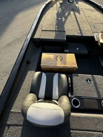 Slide: The Image of 2024 Vexus AVX2080 boat interior with seating and storage compartments. - 7