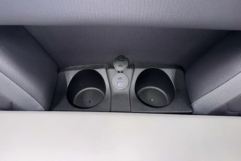 Slide: The Image of 2026 Sylvan L3 DLZ interior cup holders with USB charging port. - 4