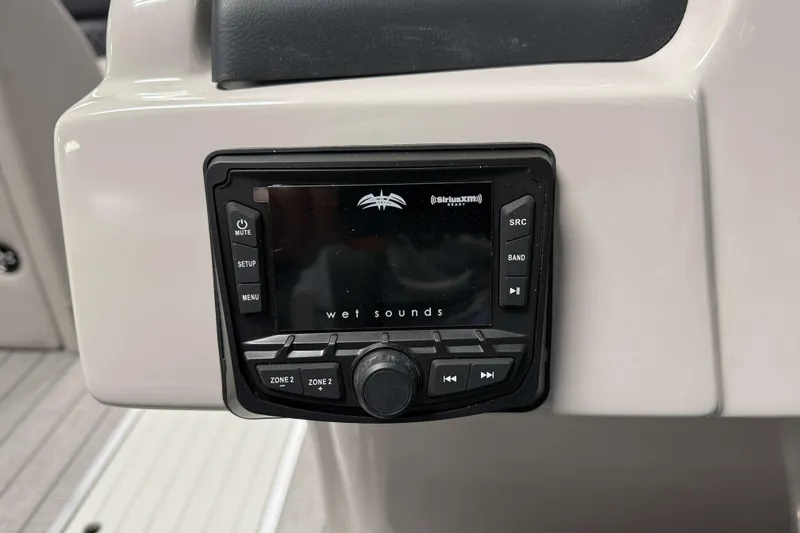 Slide: The Image of Control panel of 2026 Sylvan L3 DLZ Platinum with Wet Sounds audio system. - 16