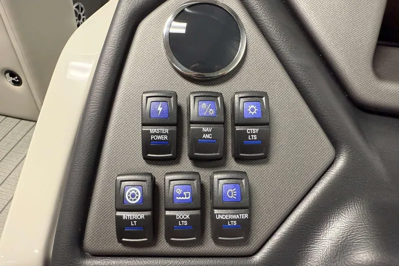 Slide: The Image of Control panel of 2026 Sylvan L3 DLZ Bar with various function switches. - 13